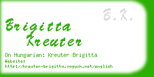 brigitta kreuter business card